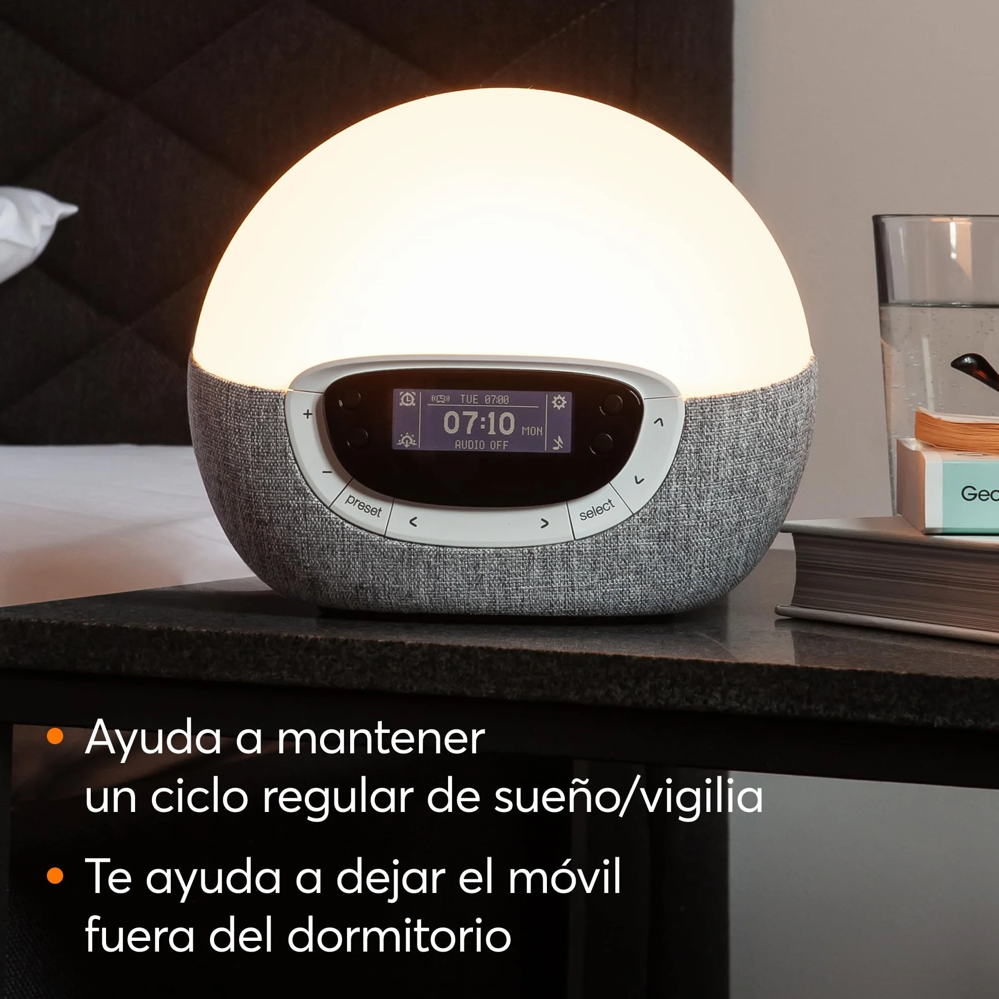 Lumie Bodyclock Shine 300 Despertador con Luz Simulación de Amanecer y Atardecer Graduales Radio FM