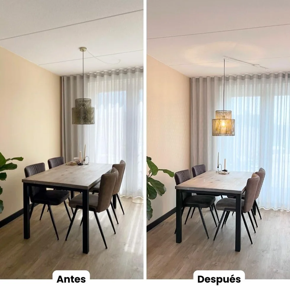 Lightswing® Single Sistema de Suspensión para Lámpara Colgante - Blanco Mate - 90 cm - Ajustable