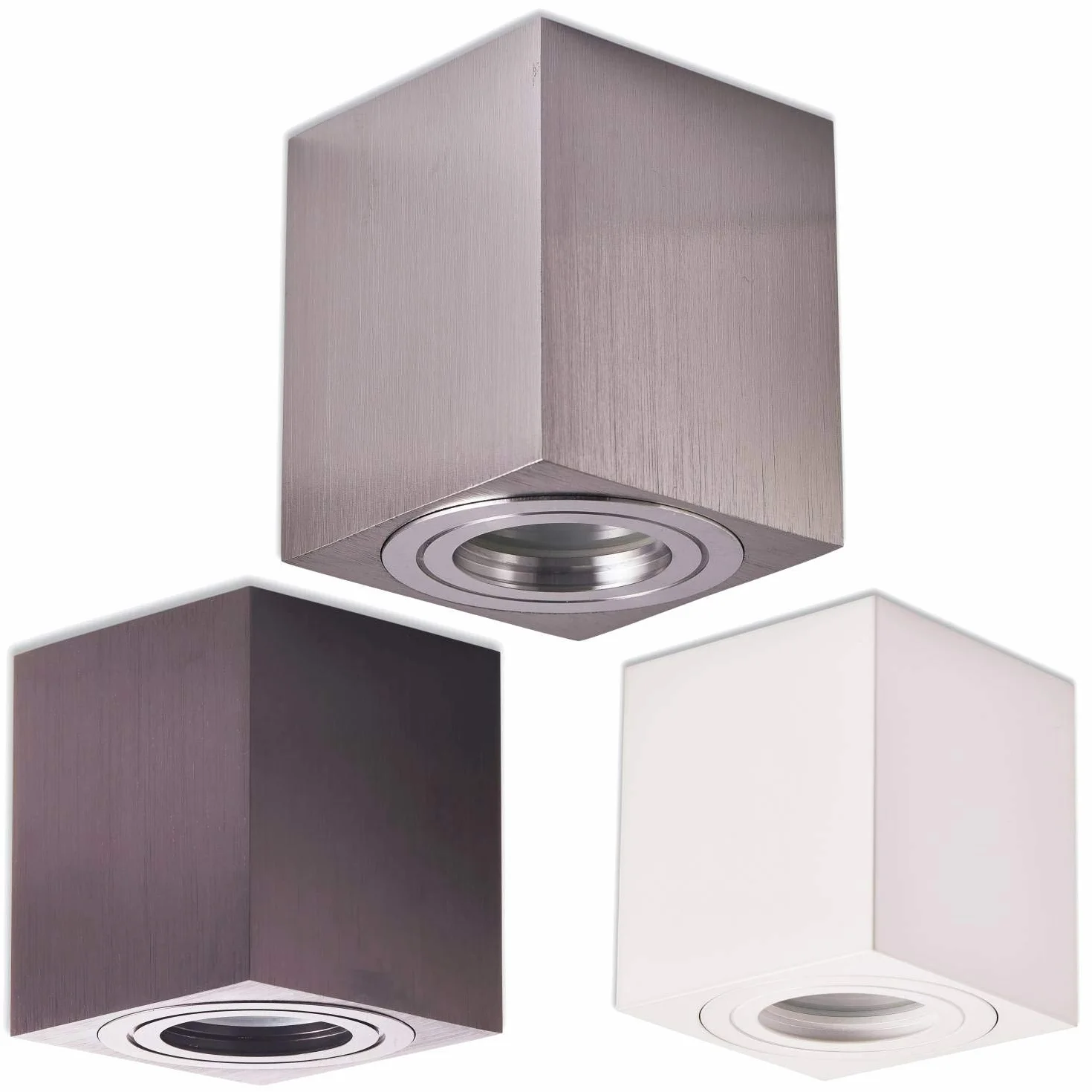Trano LED lampara de superficie GU10 230V 5W blanco cálido IP44 para baño exterior