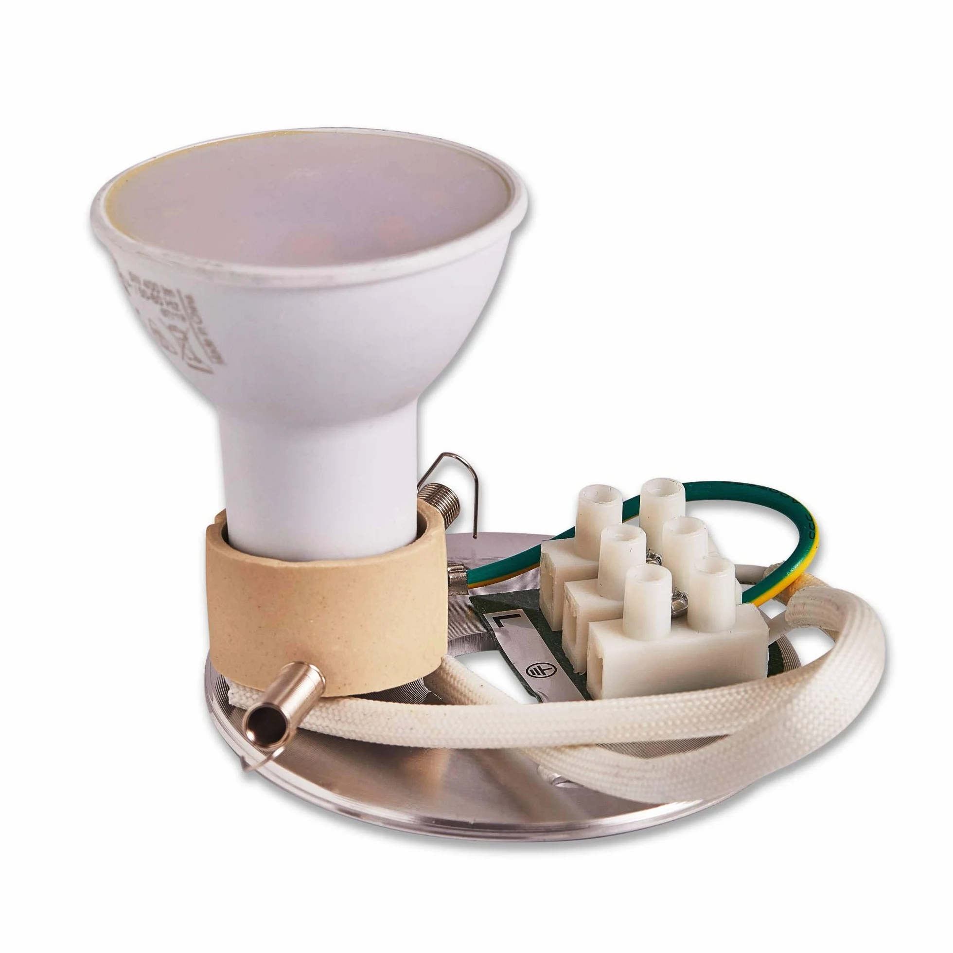 Trano LED lampara de superficie GU10 230V 5W blanco cálido IP44 para baño exterior