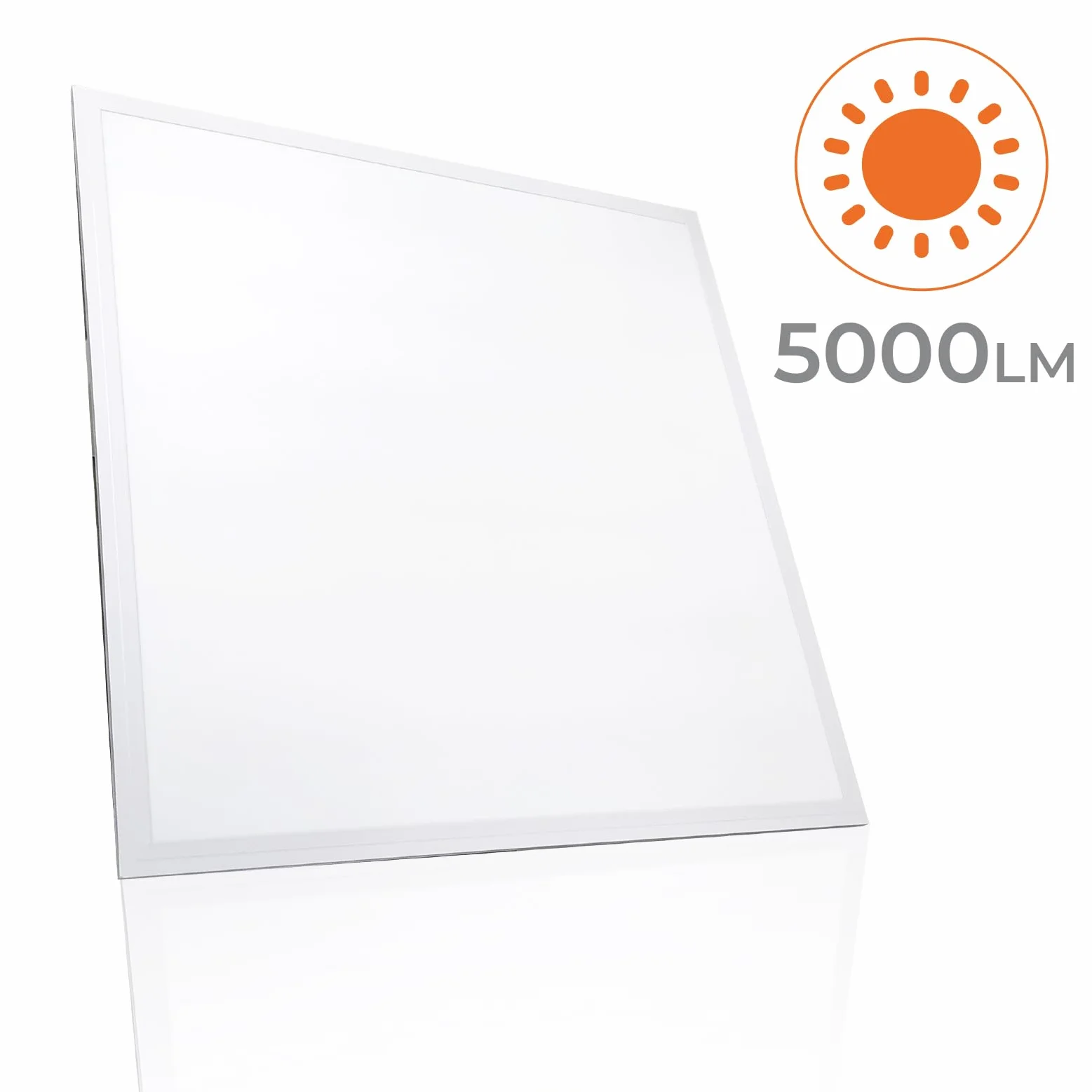 LED ATOMANT Panel LED Empotrable 60x60cm 48W, CCT (Selector de Color Blanco Calido, Neutro y Frio), 5000 Lumenes, Driver incluido
