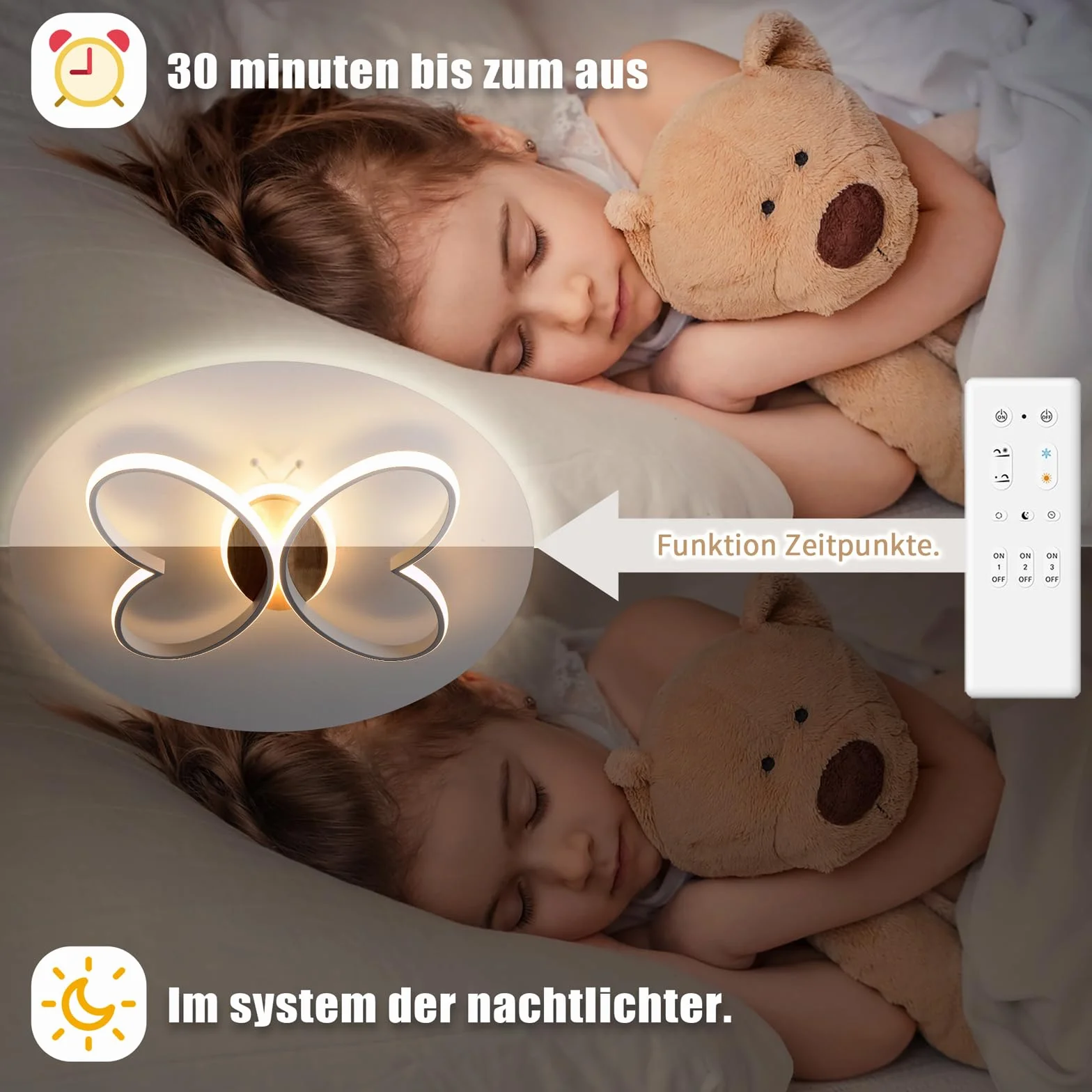 Lámpara Infantil Techo LED Nube 50W Regulable Control Remoto Blanco