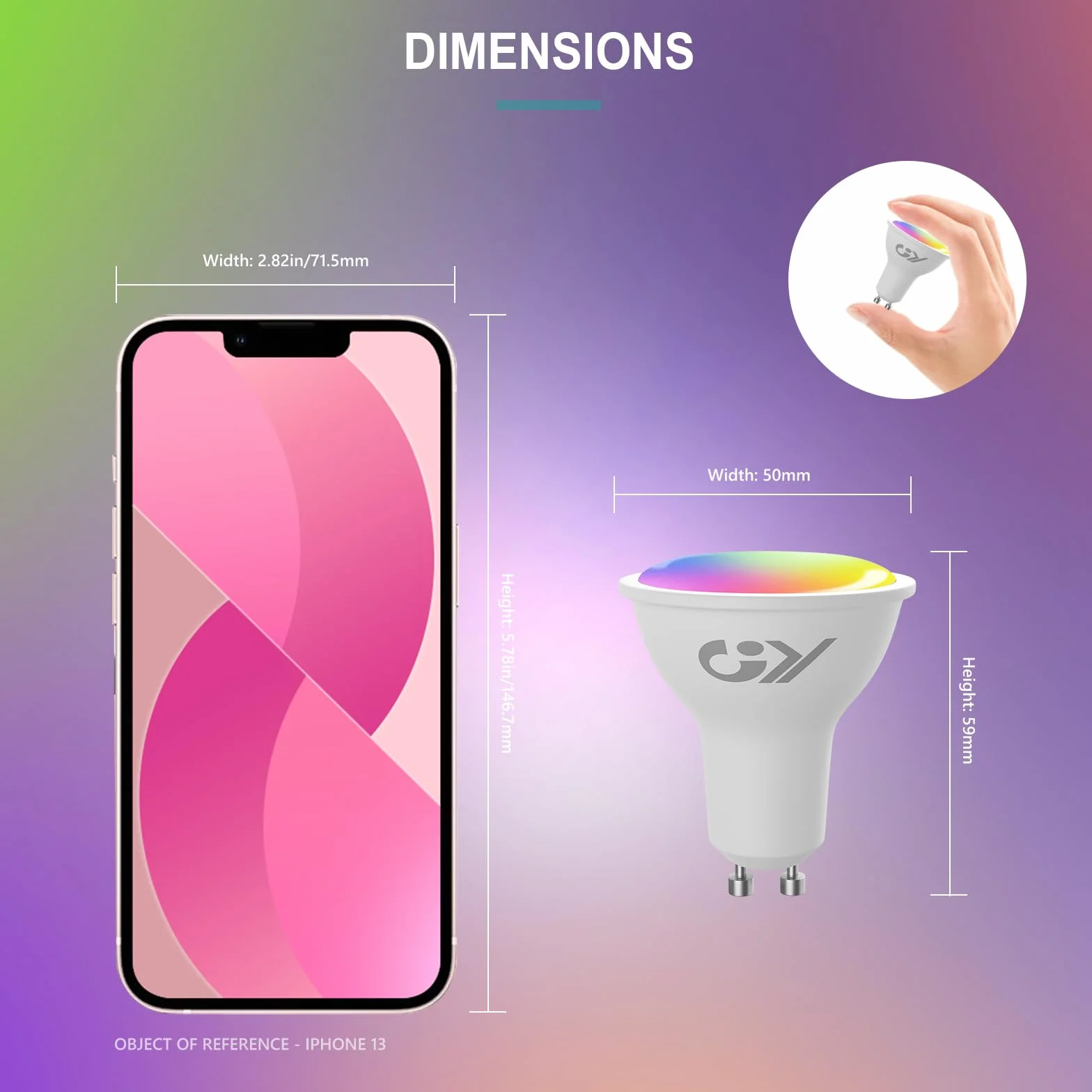 GY Bombilla LED Inteligente GU10 Compatible con Alexa/Google Home, 7W 500LM GU10, 2700K-6500K Luces Cálidas/Frías & RGB Regulable,Control de Voz, 6 Paquete