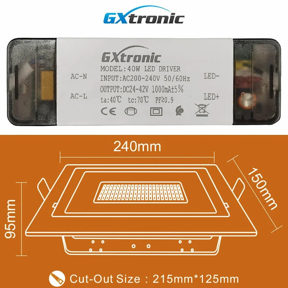 FactorLED Foco Proyector LED 40W 3000K 4000K 5700K Empotrable Orientable