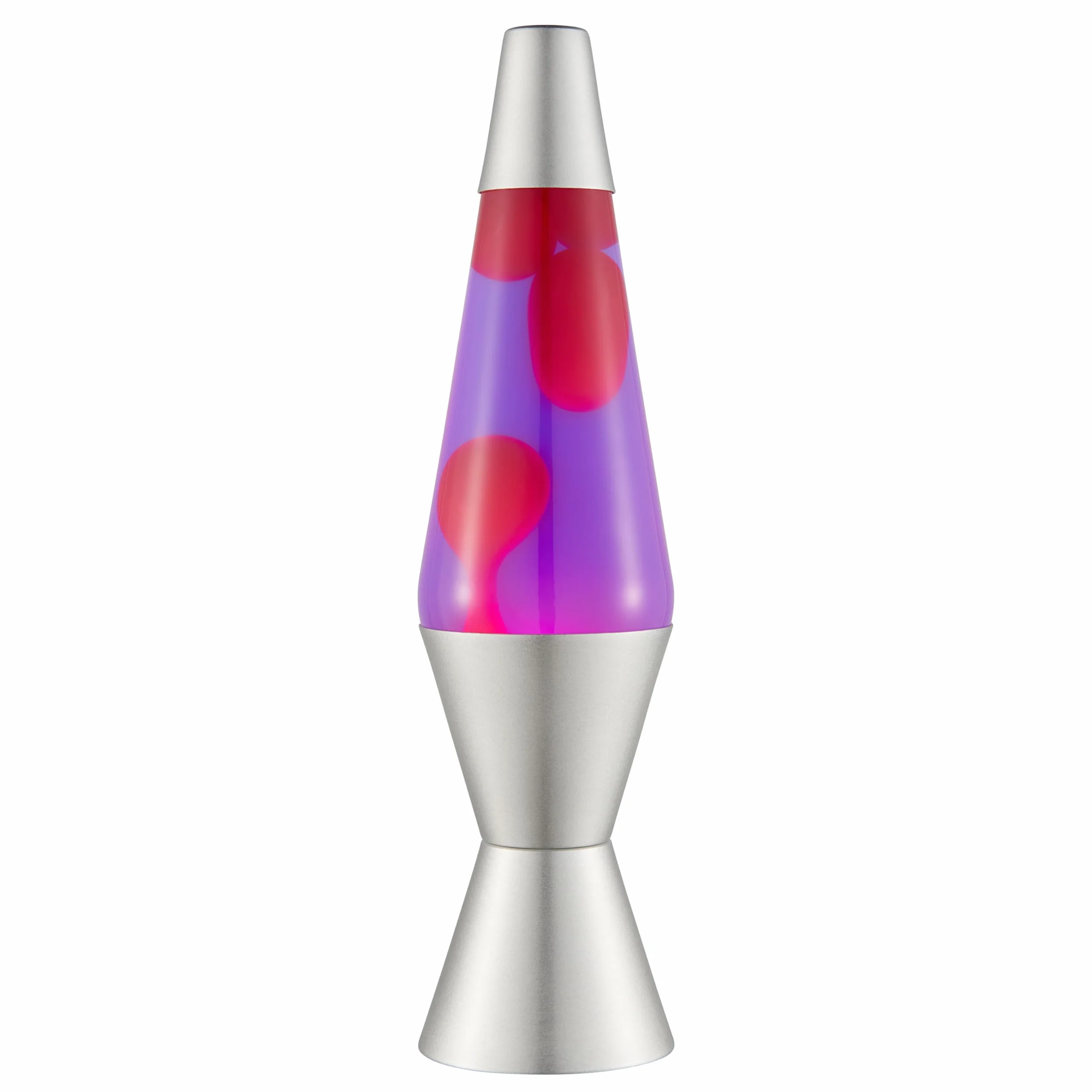 Lámpara Lava 2121 Original 14,5 Pulgadas, Cera Rosa, Líquido Morado