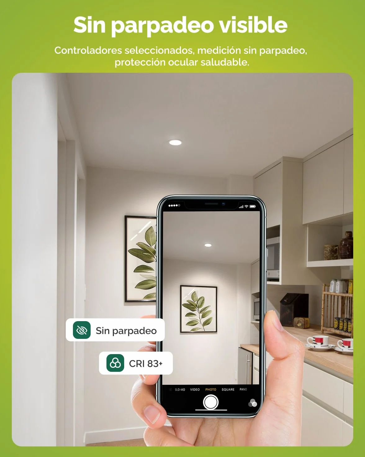 Fondiiz 12 Pack Downlight LED Techo Empotrable, 6W 220V IP44, Corte 75-90mm, Diámetro 98mm