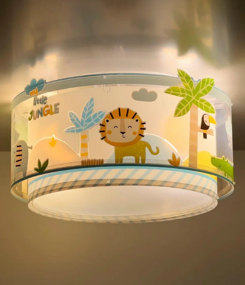 Dalber Lámpara plafón de techo infantil My Little Jungle Animales Jugla E27