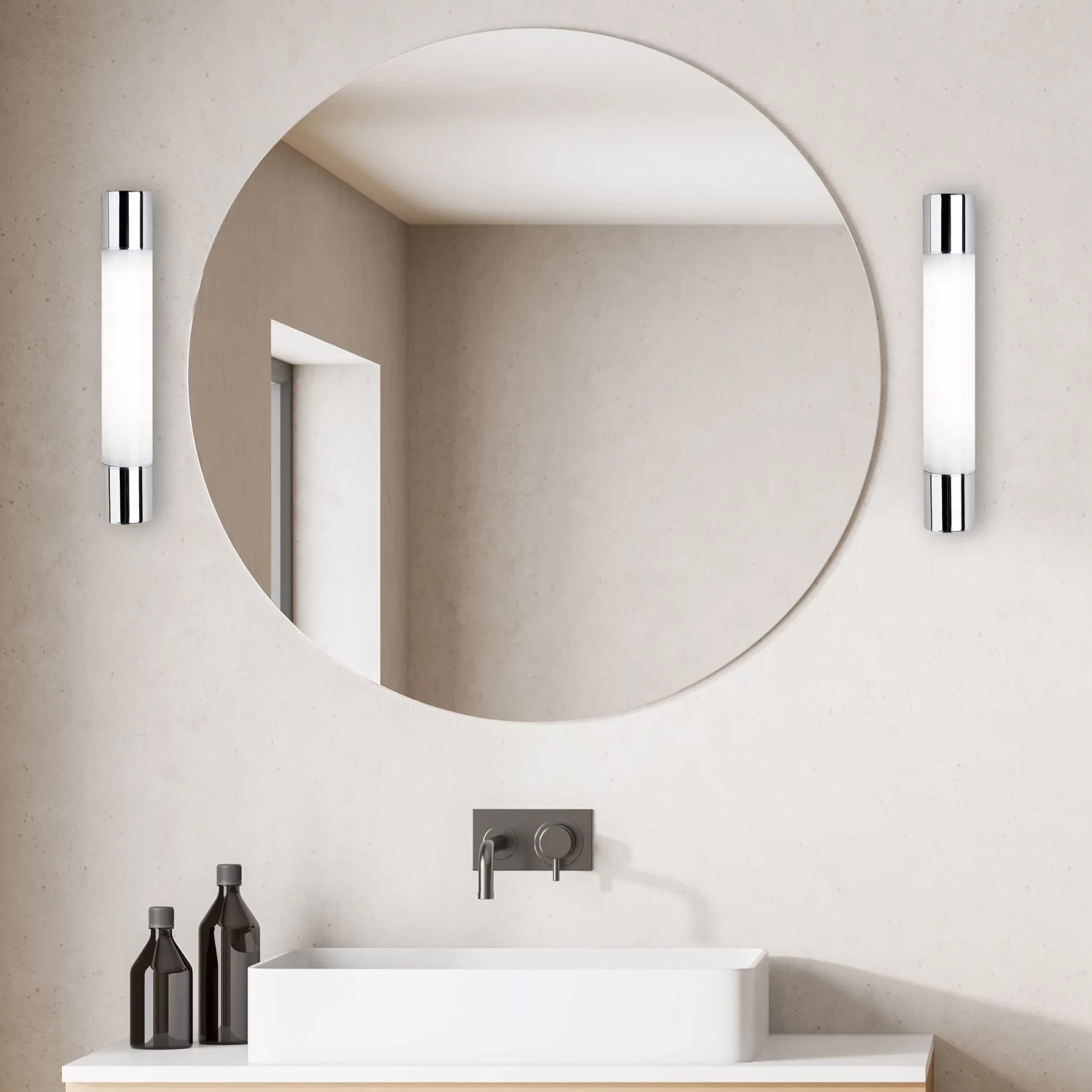LEDS·C4 Aplique de Baño IP44 18W 370mm Luz Blanca Modelo Dresde