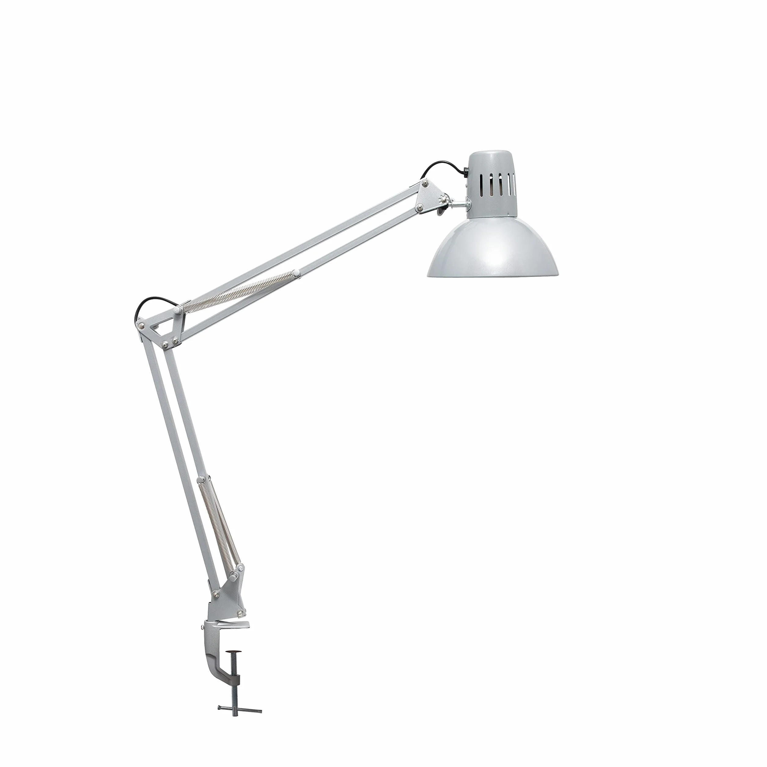 MAUL lampara escritorio MAULstudy | Lampara LED de pinza ajustable con brazo articulado para escritorio | Elegante lampara de mesa metálica LED | Exclusiva fuente de luz LED | Plata