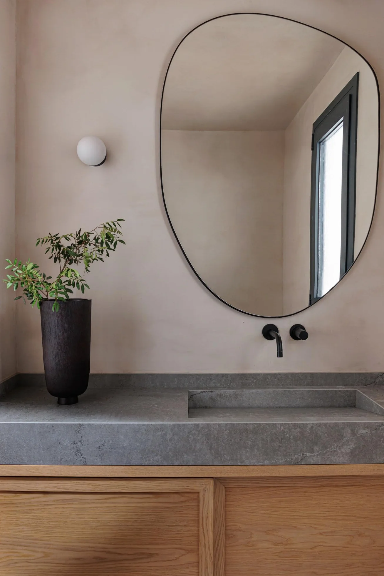 Faro PING - Aplique de baño (3000 K, IP44), color blanco mate