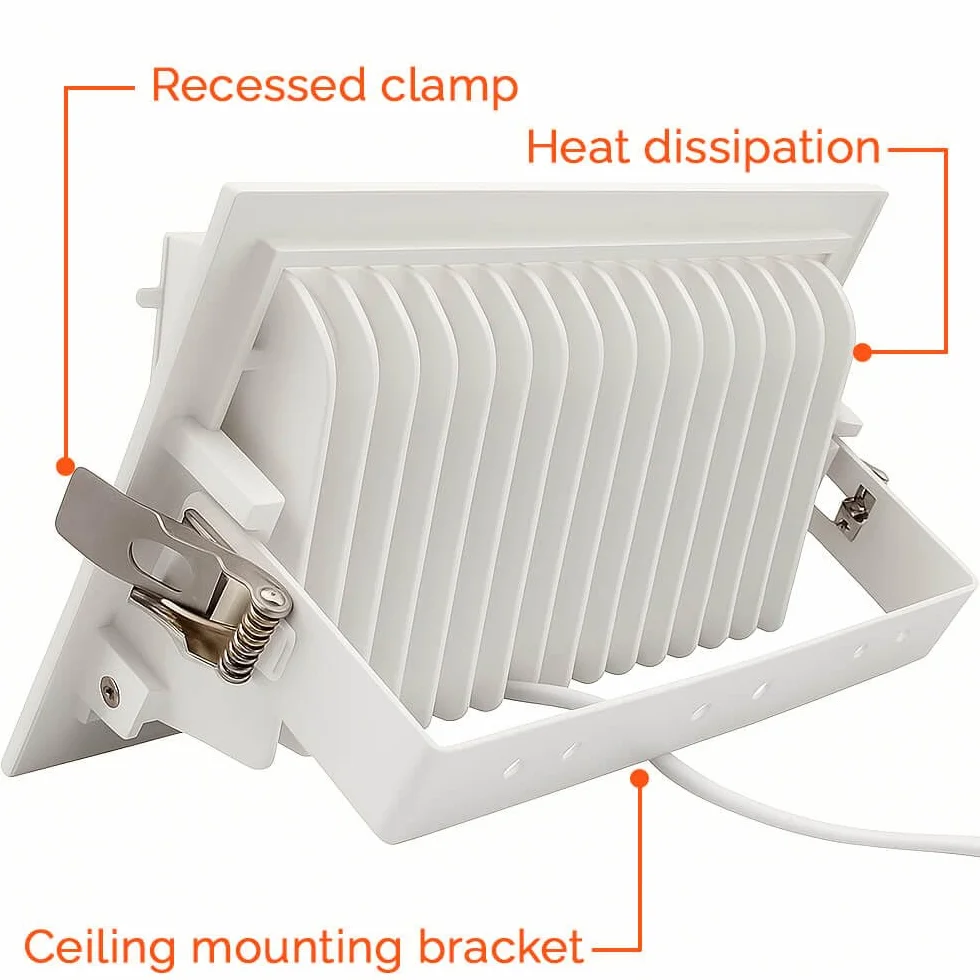 FactorLED Foco Proyector LED 40W 3000K 4000K 5700K Empotrable Orientable