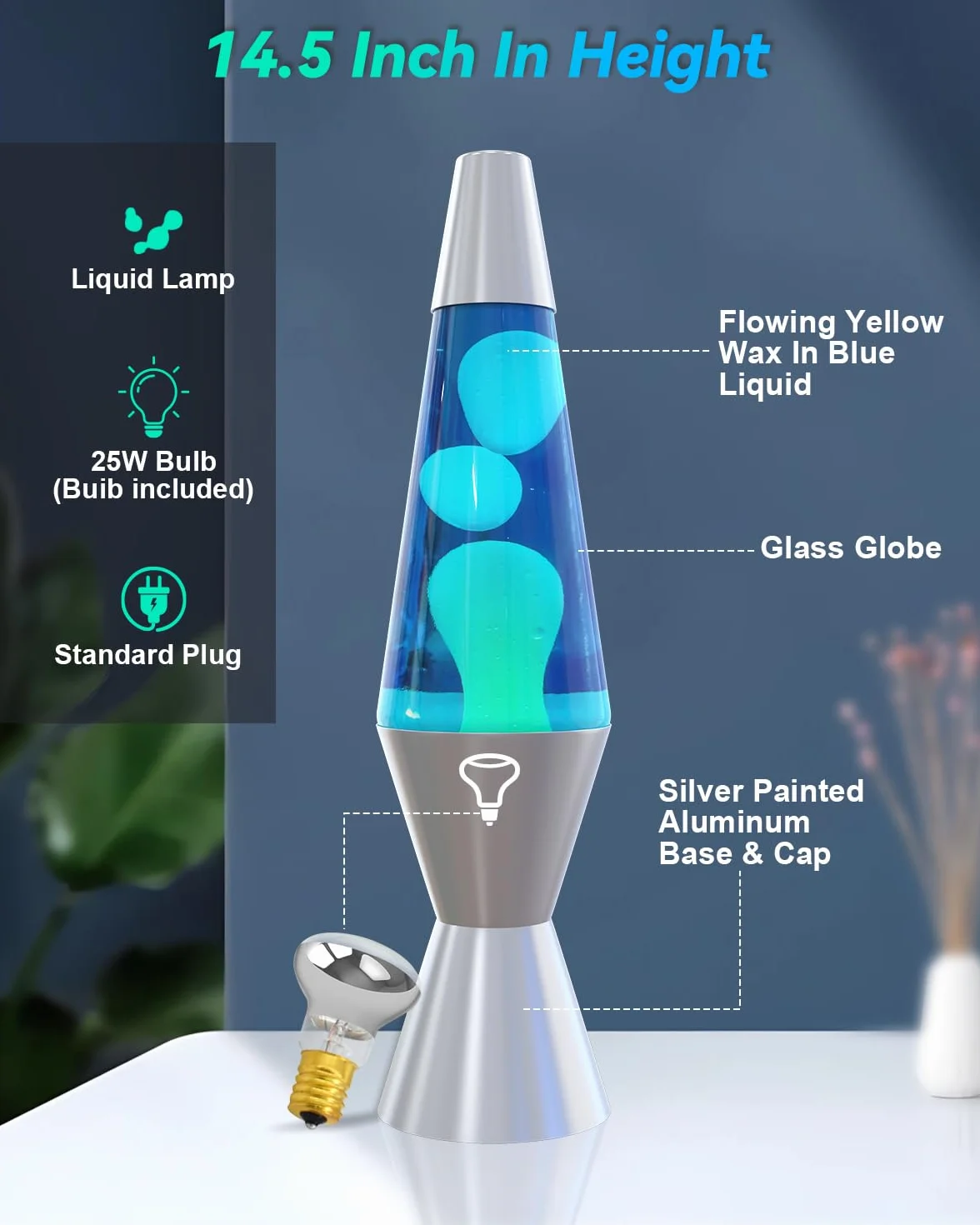 AONESY Lavadora 37cm agua luz azul blanco cera para niños Navidad Cumpleaños Regalo